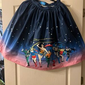 Unique Vintage Dark Blue Skirt